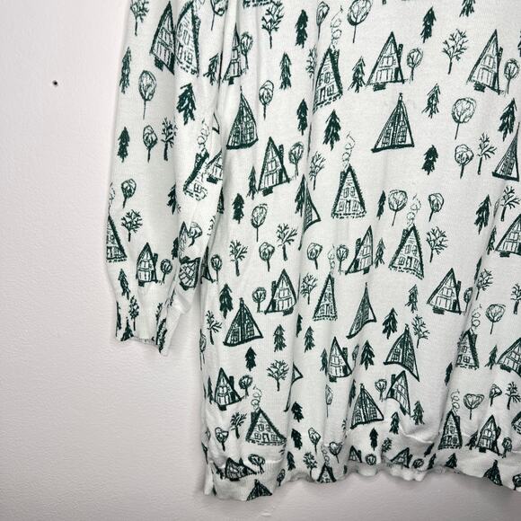 Womans ModCloth Log Cabin Holiday Sweater Size 1X - Picture 4 of 11